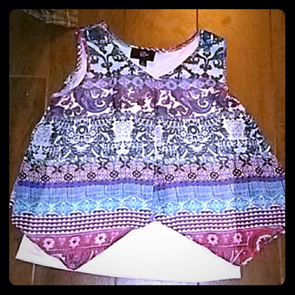Girls pattern tank top